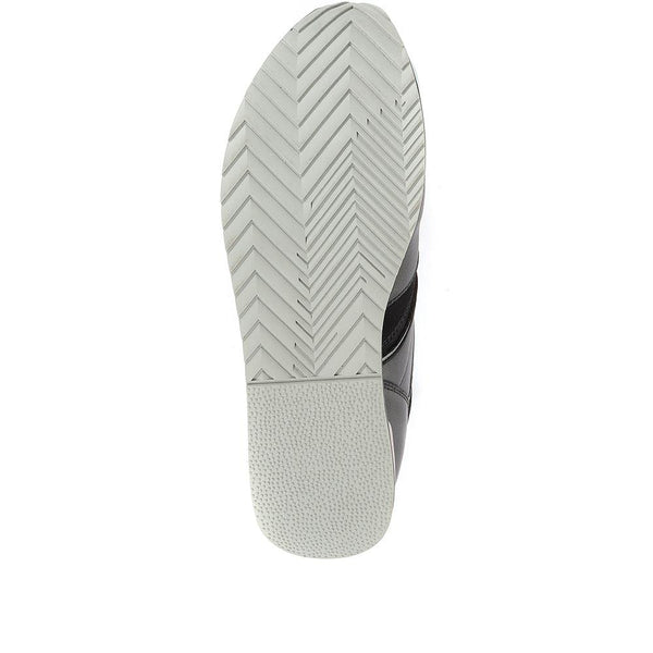 Pavers Leiza Leather Trainers - Black Multi
