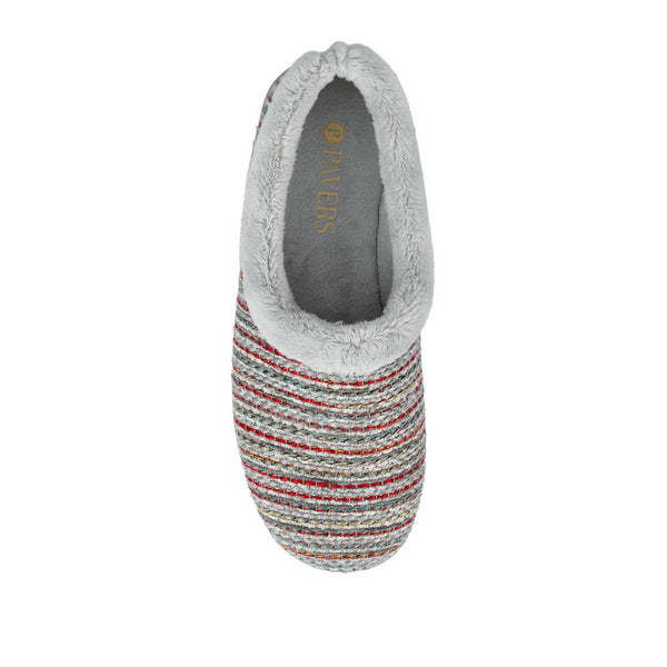 Pavers Lightweight Comfy Full Slippers - Grey Multi