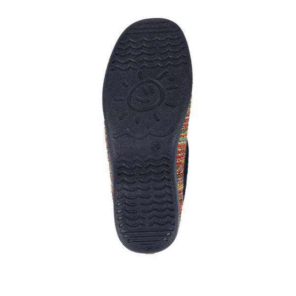 Pavers Lightweight Comfy Full Slippers - Navy Multi