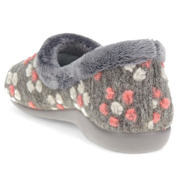 Pavers Lightweight Full Slippers - Grey