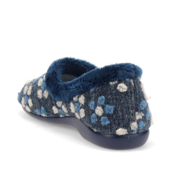 Pavers Lightweight Full Slippers - Navy
