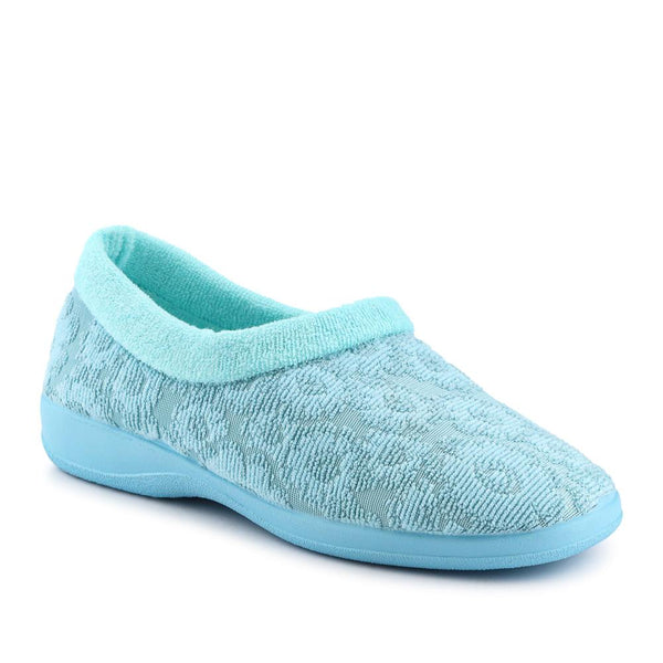 Pavers Lightweight Full Slippers - Turquoise