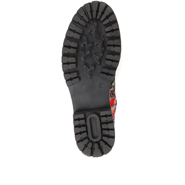 Pavers Lightweight Lace-Up Shoes - Floral