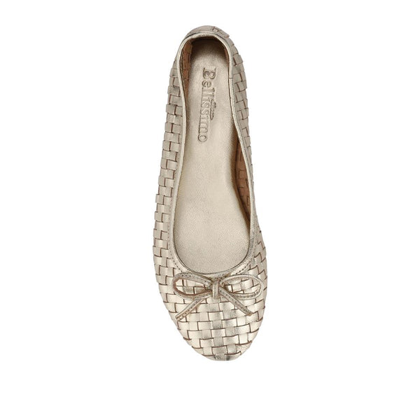 Pavers Lightweight Leather Pumps - Gold