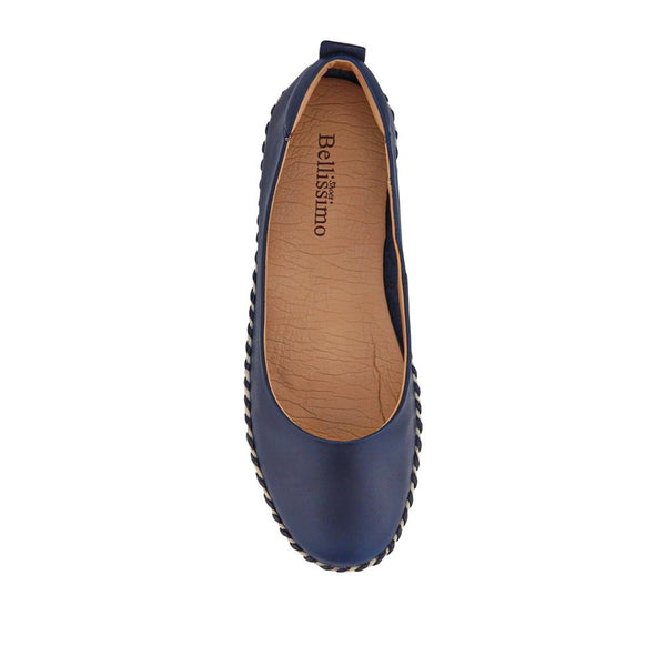 Pavers Lightweight Leather Pumps - Navy
