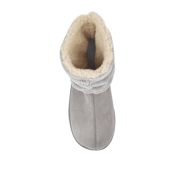 Pavers Lightweight Memory Foam Slipper Boots - Grey