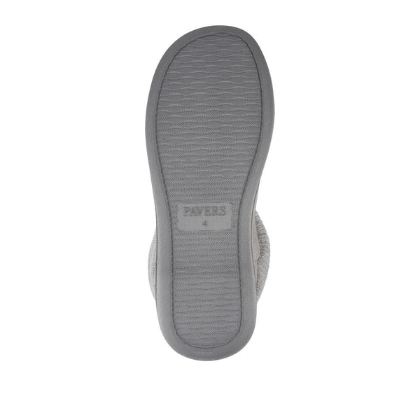 Pavers Lightweight Memory Foam Slipper Boots - Grey