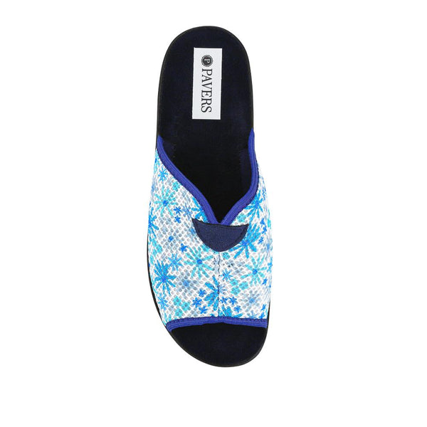 Pavers Lightweight Mule Slippers - Blue Multi