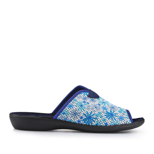 pavers Lightweight Mule Slippers - Blue Multi