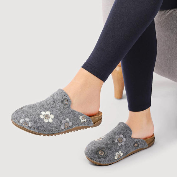 pavers Lightweight Mule Slippers - Grey
