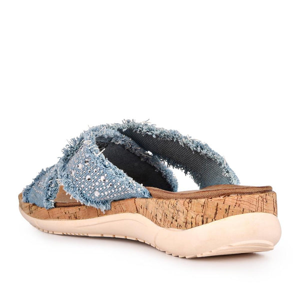 Pavers Lightweight Mules - Denim