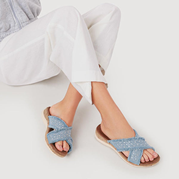 Pavers Lightweight Mules - Denim
