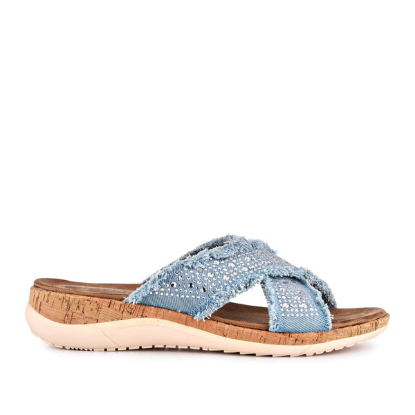 pavers Lightweight Mules - Denim