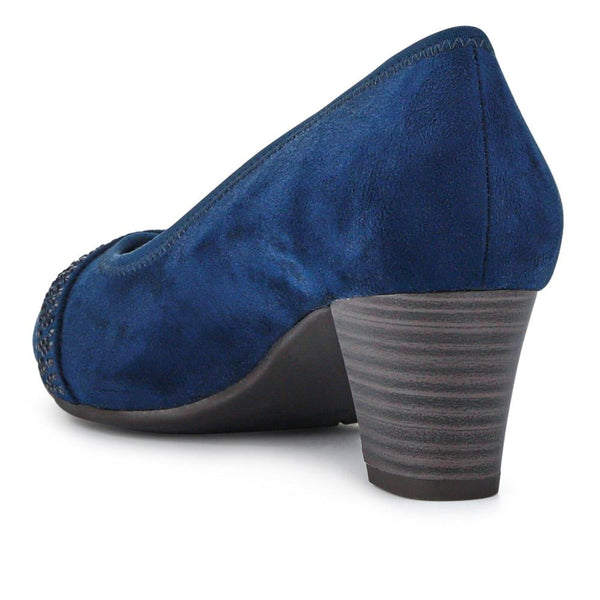 Pavers Lightweight Slip-On Court Shoes - Navy