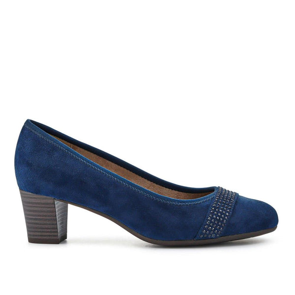 pavers Lightweight Slip-On Court Shoes - Navy