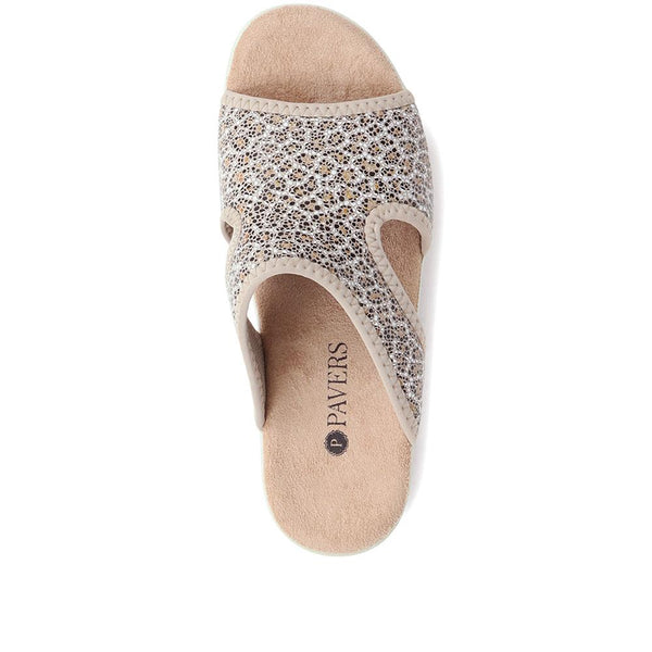 Pavers Lightweight Slip-on Mules - Leopard