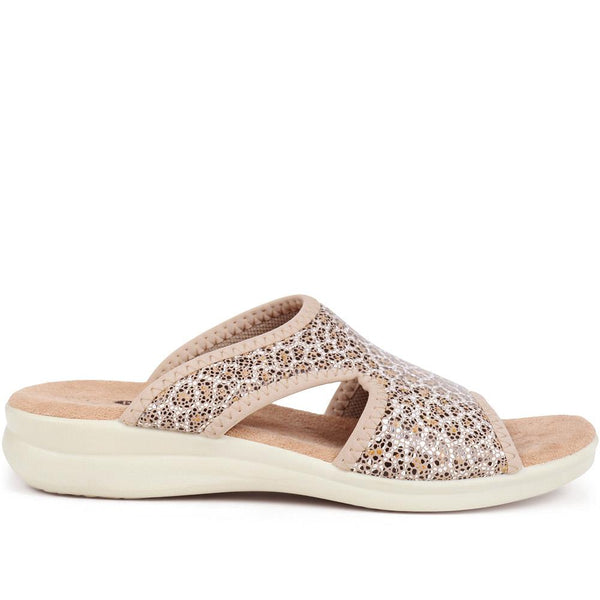 pavers Lightweight Slip-on Mules - Leopard