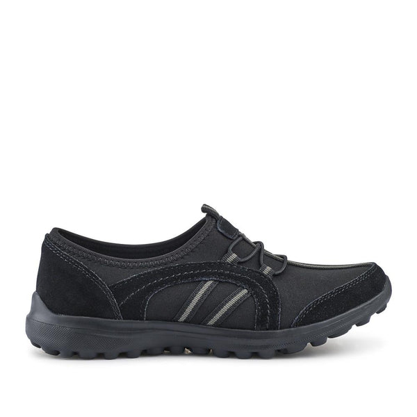 Pavers Lightweight Slip-On Trainers - Black
