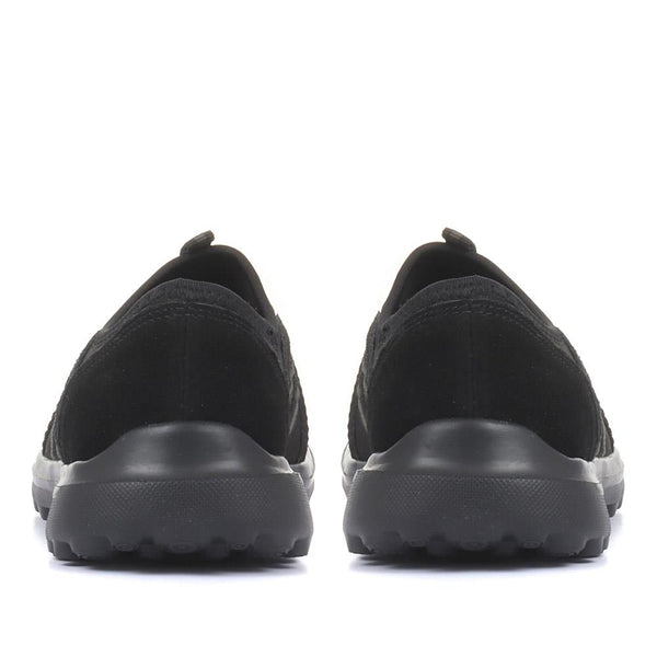 Pavers Lightweight Slip-On Trainers - Black