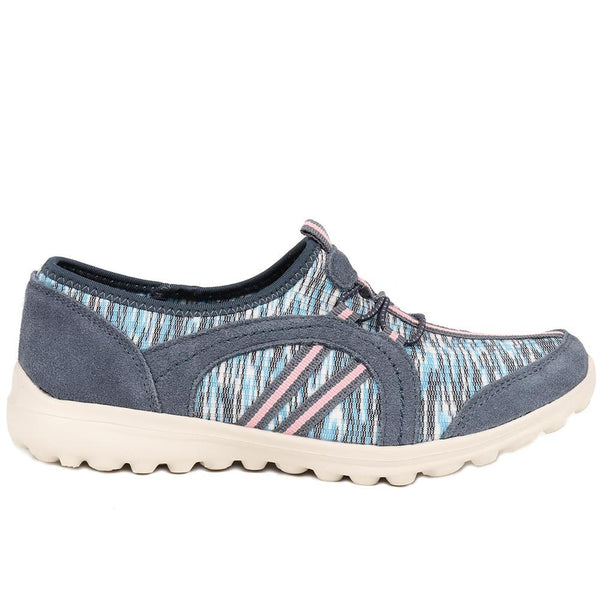 pavers Lightweight Slip-On Trainers - Denim