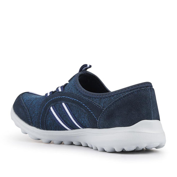 Pavers Lightweight Slip-On Trainers - Navy