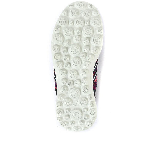 Pavers Lightweight Slip-On Trainers - Navy Multi