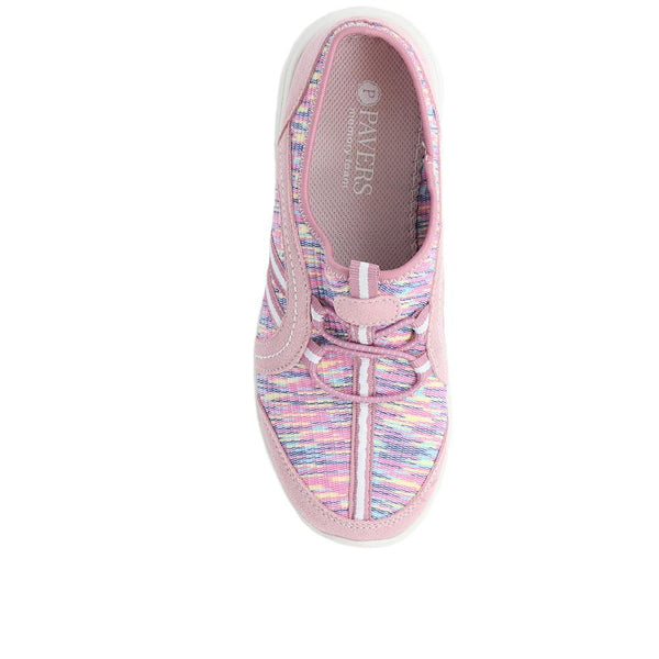 Pavers Lightweight Slip-On Trainers - Pink