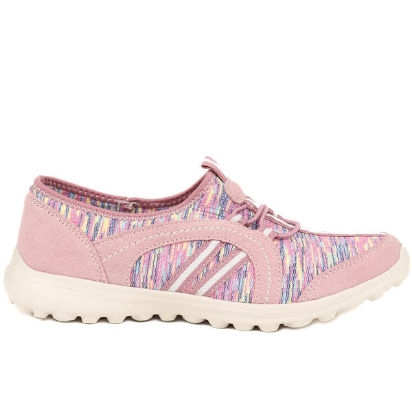 pavers Lightweight Slip-On Trainers - Pink