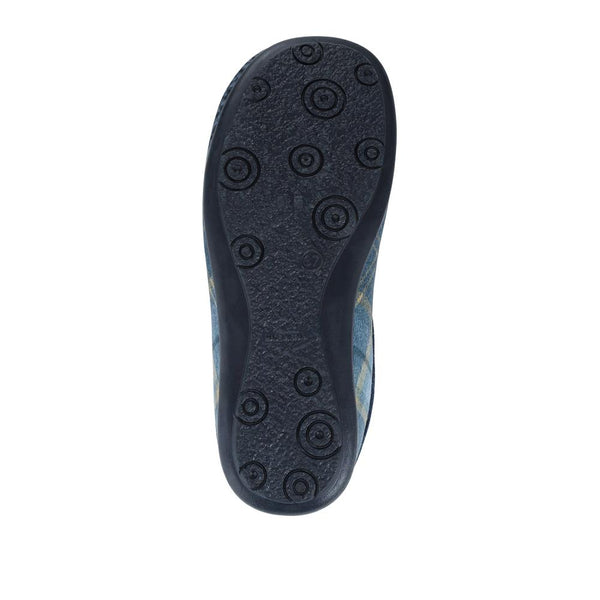 Pavers Lightweight Velour Dog Slippers - Navy