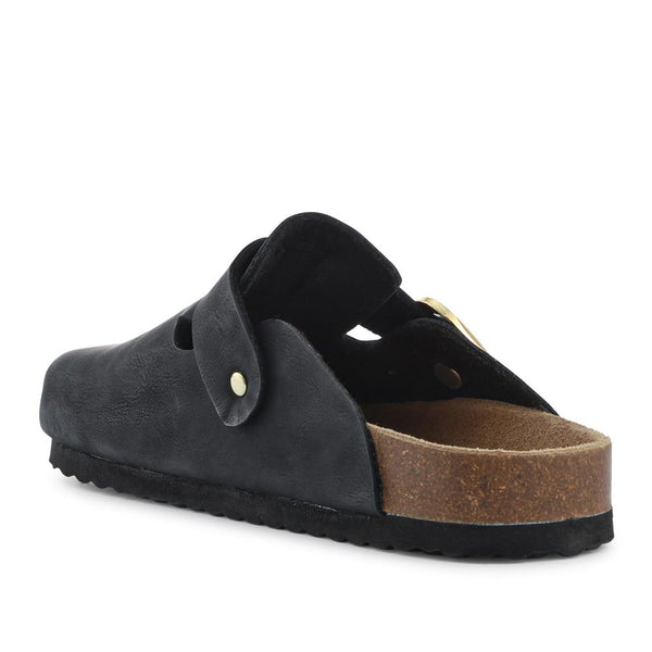 Pavers Lighweight Clogs With Leather Insock - Black