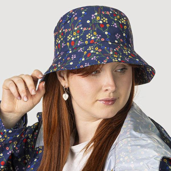 Pavers Lined Bucket Hat - Navy Floral