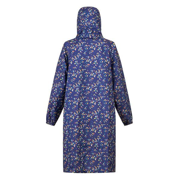 Pavers Long Rain-Proof Parka Coat - Navy Spot