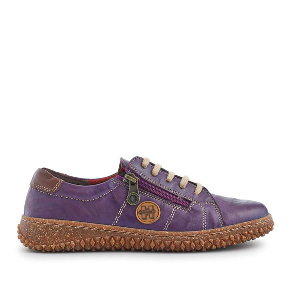 pavers Loretta Leather Trainers - Purple