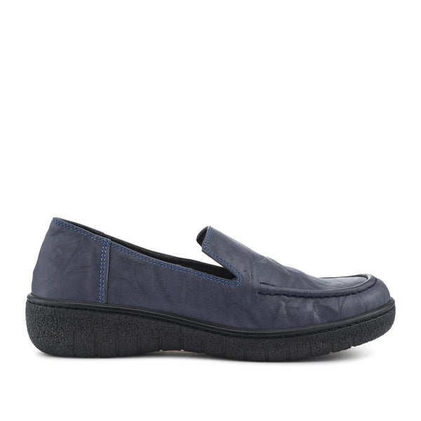 pavers Loretta Smart Leather Loafers - Navy