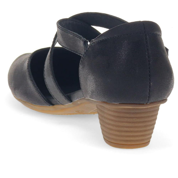 Pavers Low-Heeled Court Shoes - Black