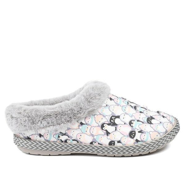 pavers Luxury Warm Animal Mule Slippers - Multi