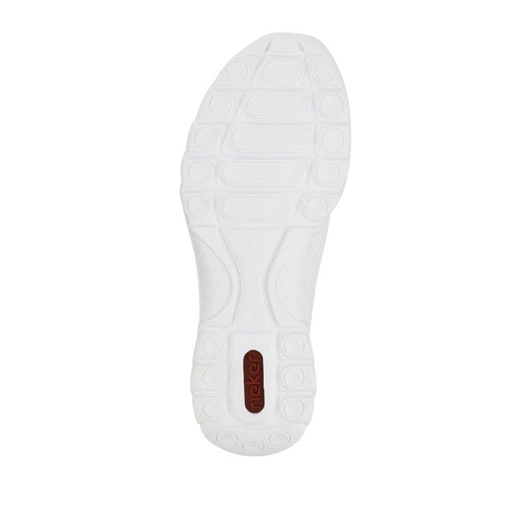 Pavers Memory Foam Lace-Up Trainers - White Multi