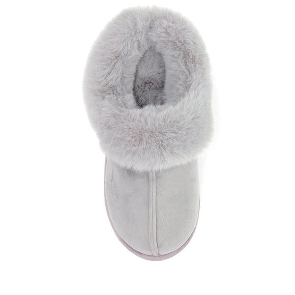 Pavers Memory Foam Mule Slippers - Grey