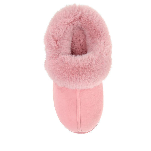 Pavers Memory Foam Mule Slippers - Rose