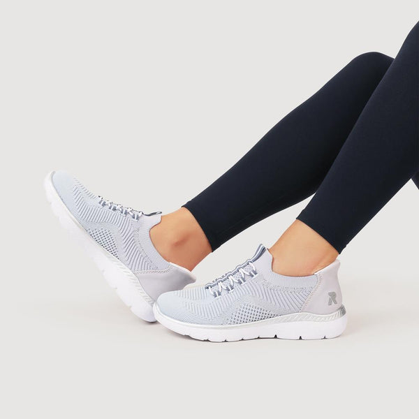 Pavers Memory Foam Slip-On Trainers - Aqua