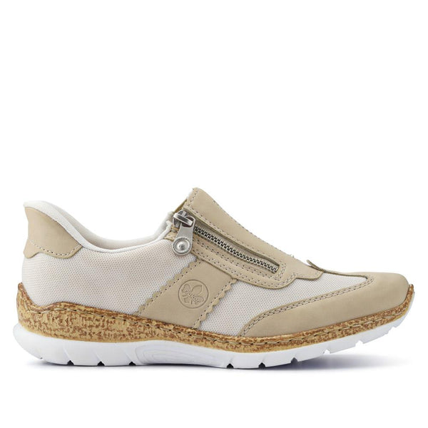 pavers Memory Foam Slip-On Trainers - Beige