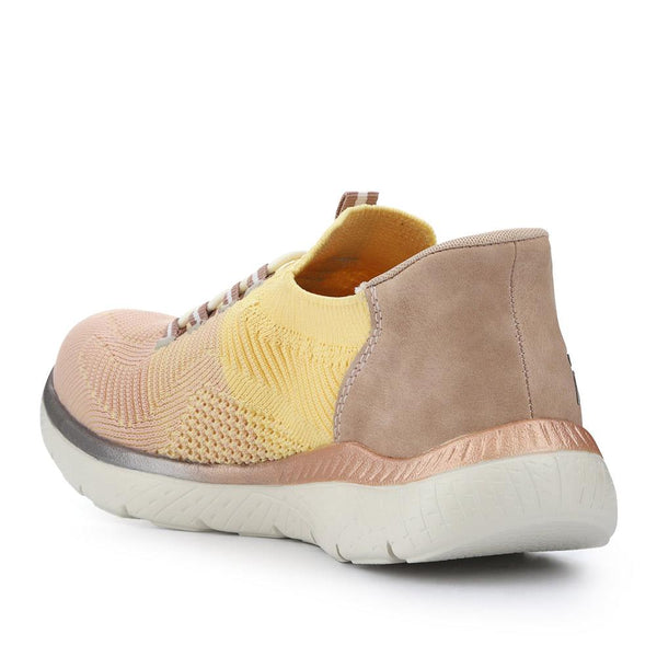 Pavers Memory Foam Slip-On Trainers - Yellow