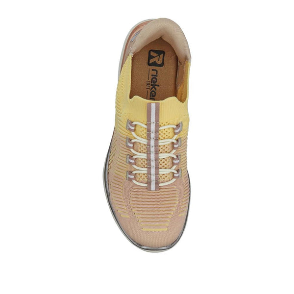 pavers Memory Foam Slip-On Trainers - Yellow