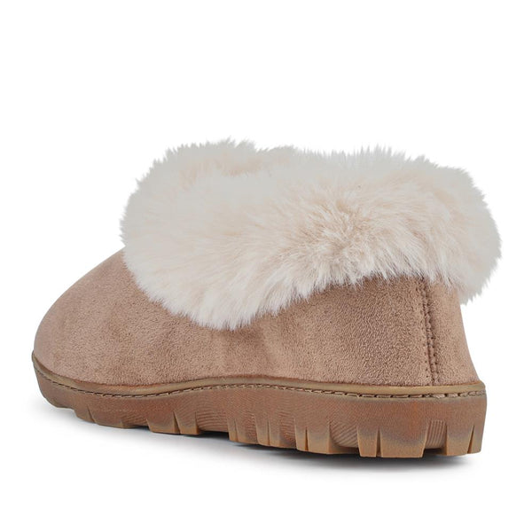 Pavers Memory Foam Slippers - Taupe