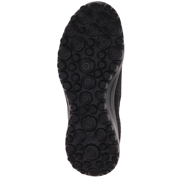 Pavers Memory Foam Trainers - Black-Black