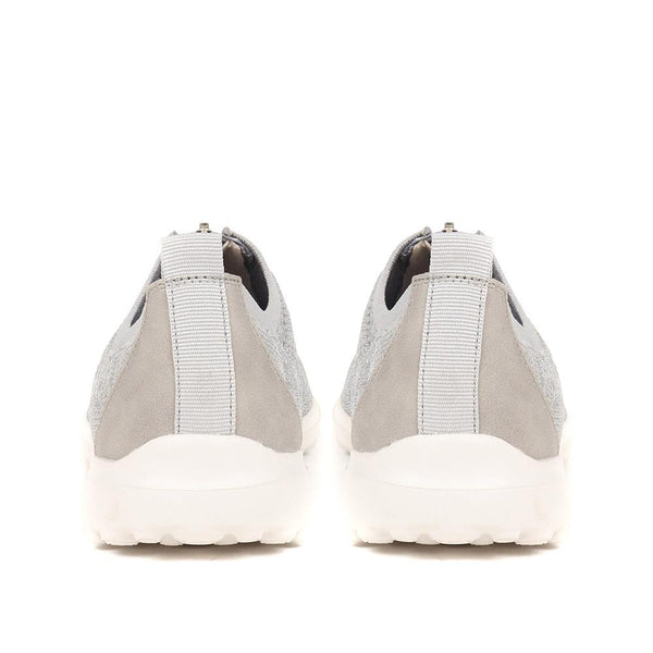 Pavers Memory Foam Trainers - Light Grey
