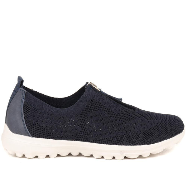 pavers Memory Foam Trainers - Navy