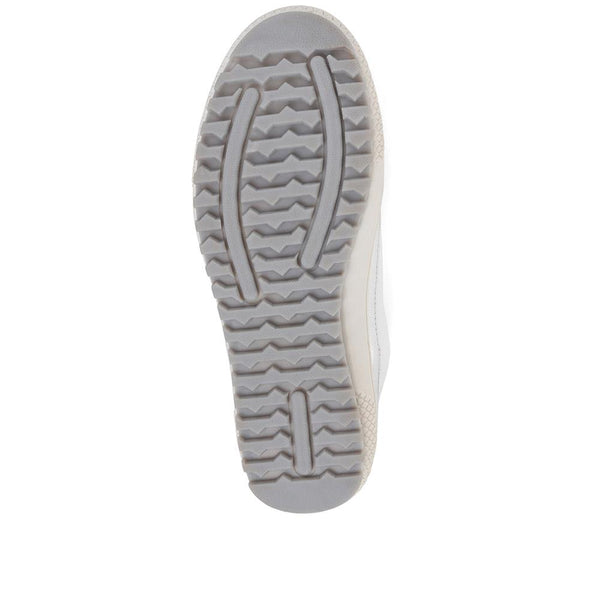 Pavers Memory Foam Trainers - White