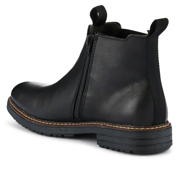 Pavers Men's Leather Chelsea Boots - Black