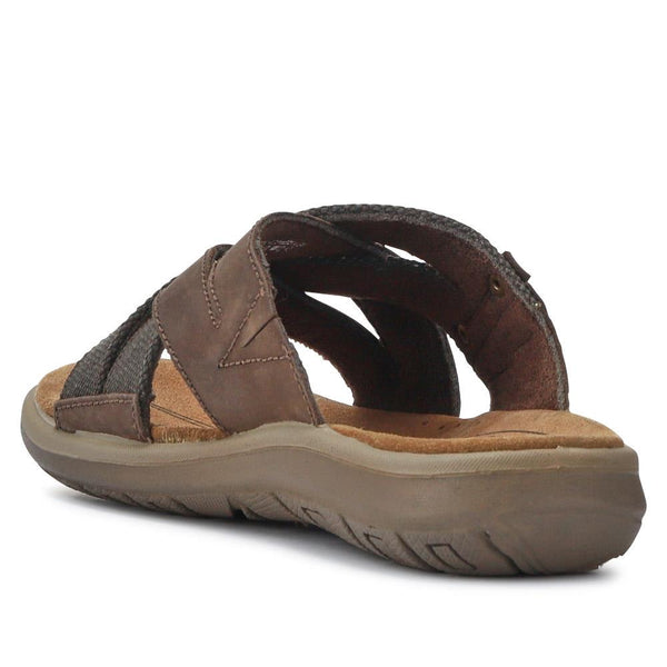 Pavers Men's Leather Mules - Brown